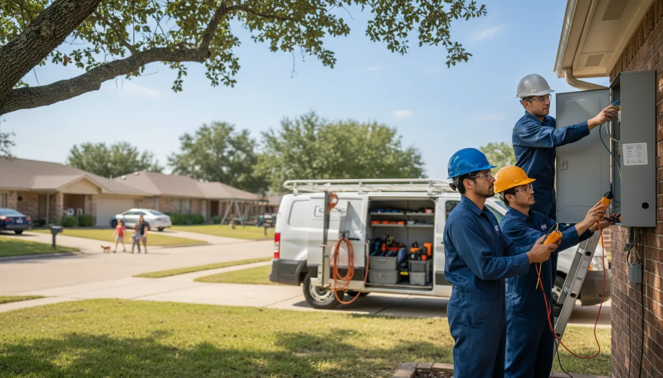 Certified electrician providing emergency electrical services in Amelia, OH